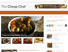 Tablet Screenshot of cheap-chef.com